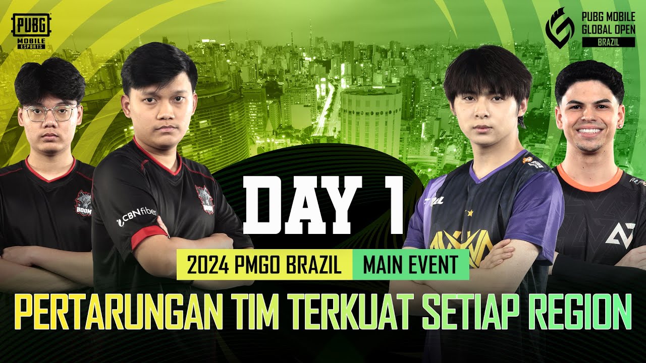 [ID] 2024 PMGO Brazil Main Event | Day 1 | PUBG MOBILE Global Open Brazil