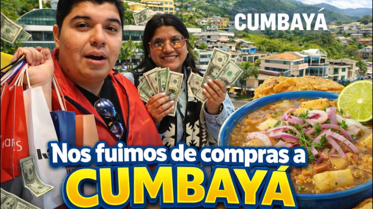 DE COMPRAS Y POR EL ENCEBOLLADO EN CUMBAYA. 