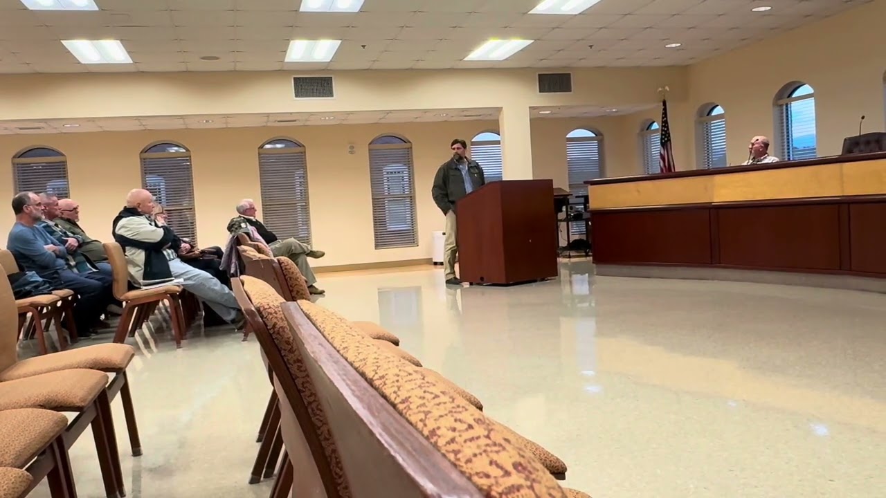 Citizen from High River Subdivision speak at Planning and Zoning Board Meeting February 20, 2025