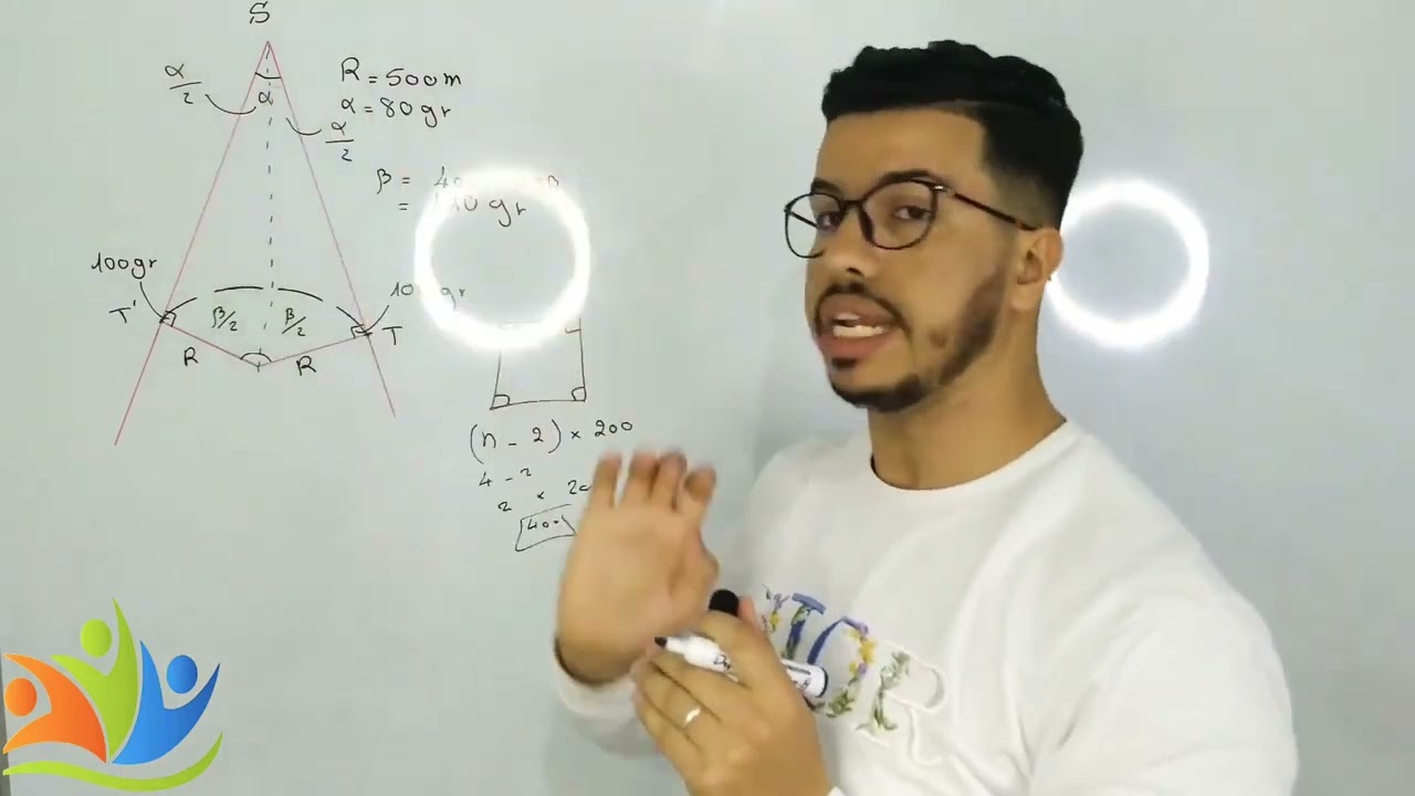 نقط الإمتحان مضمونة في طريقة حساب les éléments d'un raccordement circulaire simple بأبسط طريقة