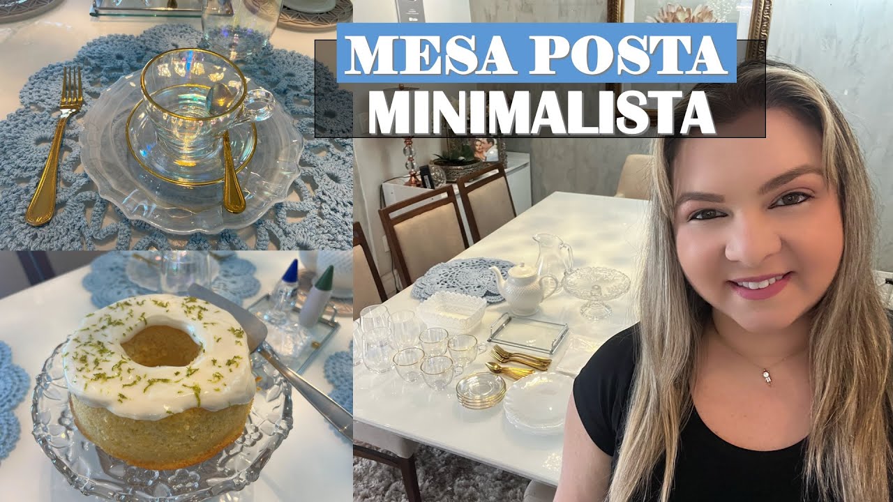 MESA POSTA MINIMALISTA PARA VISITAS RÁPIDAS