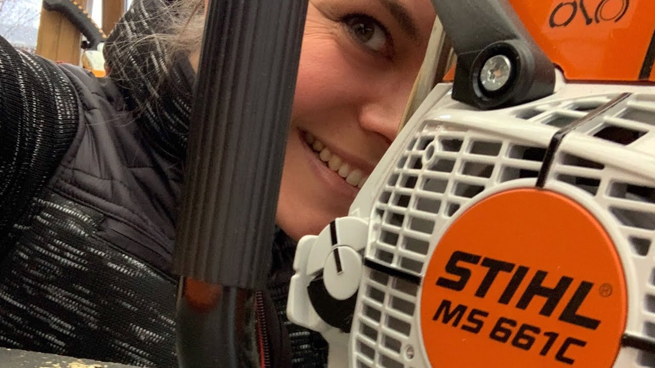 STIHL ms 661c первый запуск