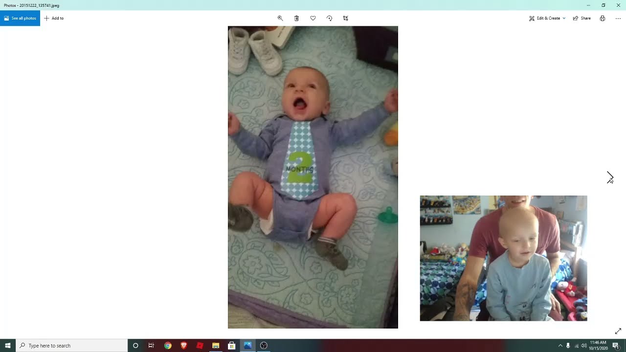 Mighty Mason Reacts To Baby Pictures