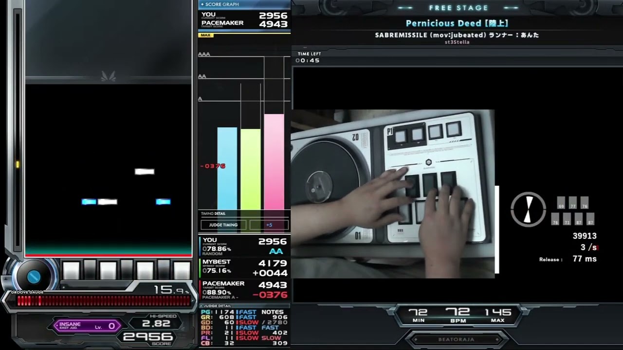 st3 Pernicious Deed [陸上] HARD CLEAR｜発狂BMS