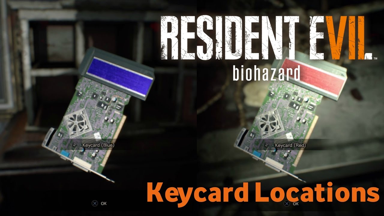 Resident Evil 7 Biohazard - Keycard Locations