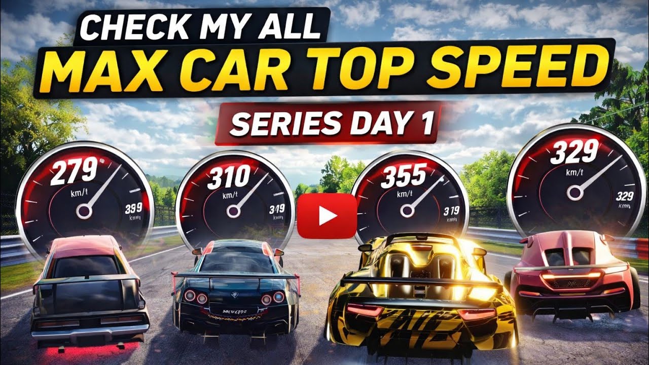 Drive Zone Online | ALL MAX CARS TOP SPEED TEST 🚀 | Day 1 Series | 3K DZO Giveaway
