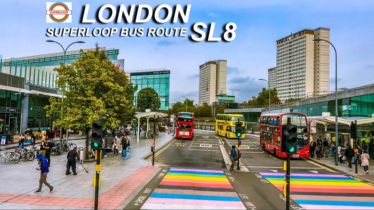 London Bus Rides 🇬🇧 Superloop Bus SL8 🚍 Uxbridge Station To White City Bus Station
