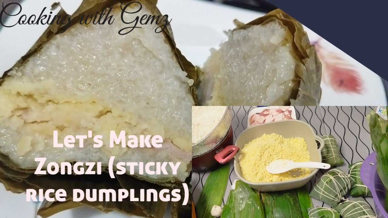 How to make sticky rice dumplings (Zongzi) | Dragon boat festival | Cooking with Gemz