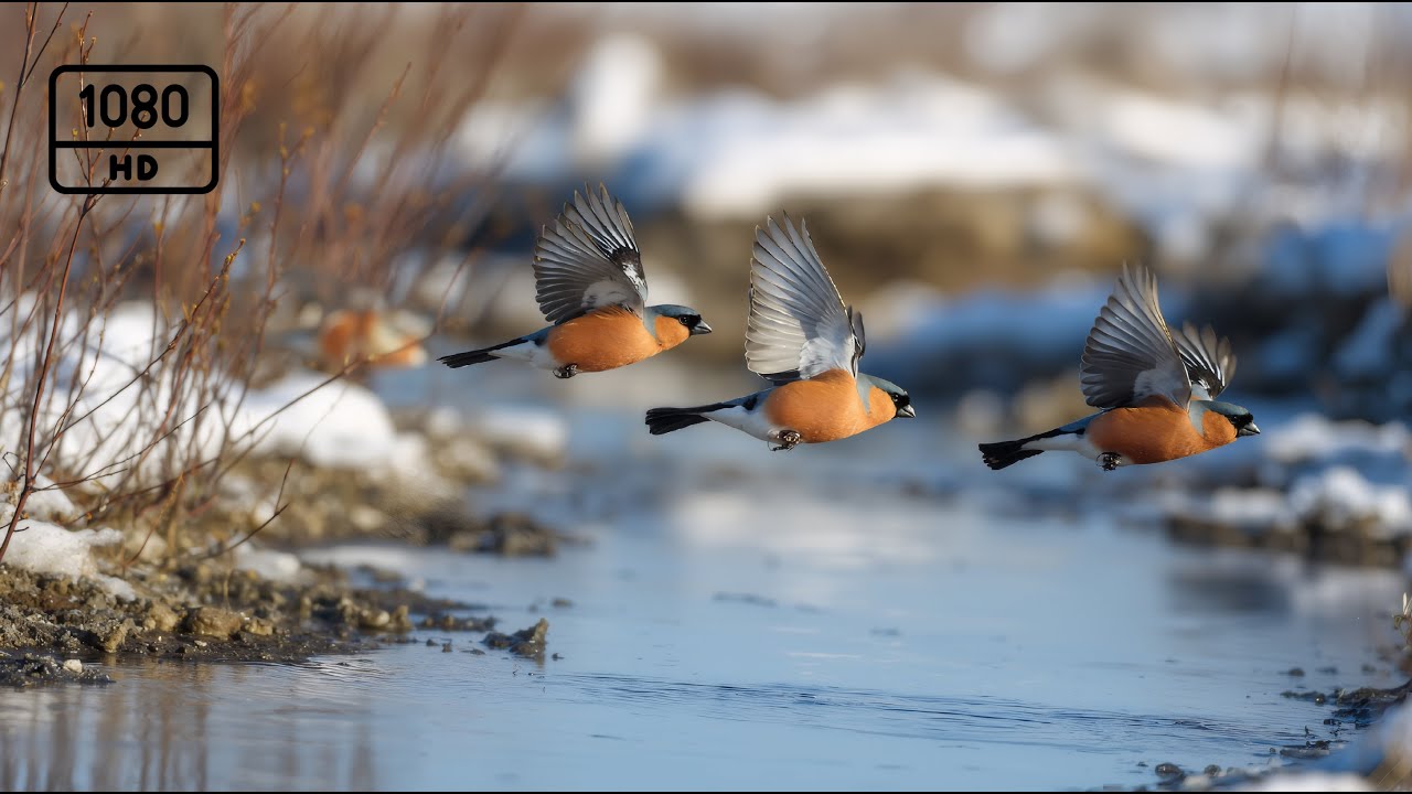 Softwing feathers resting in the quiet thaw 🌸 birdsong & piano easing winter into spring