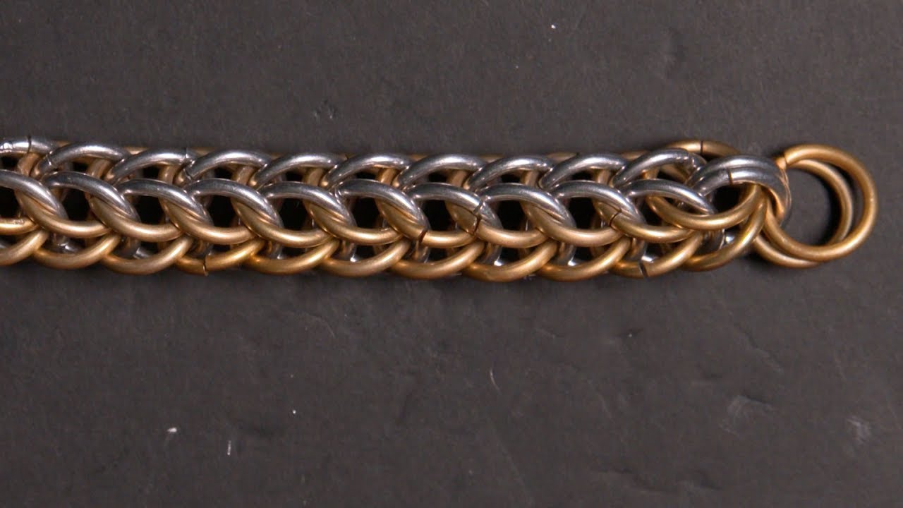 The Best Full Persian Chainmail Tutorial - Starting the chain, speed weaving & connecting ends