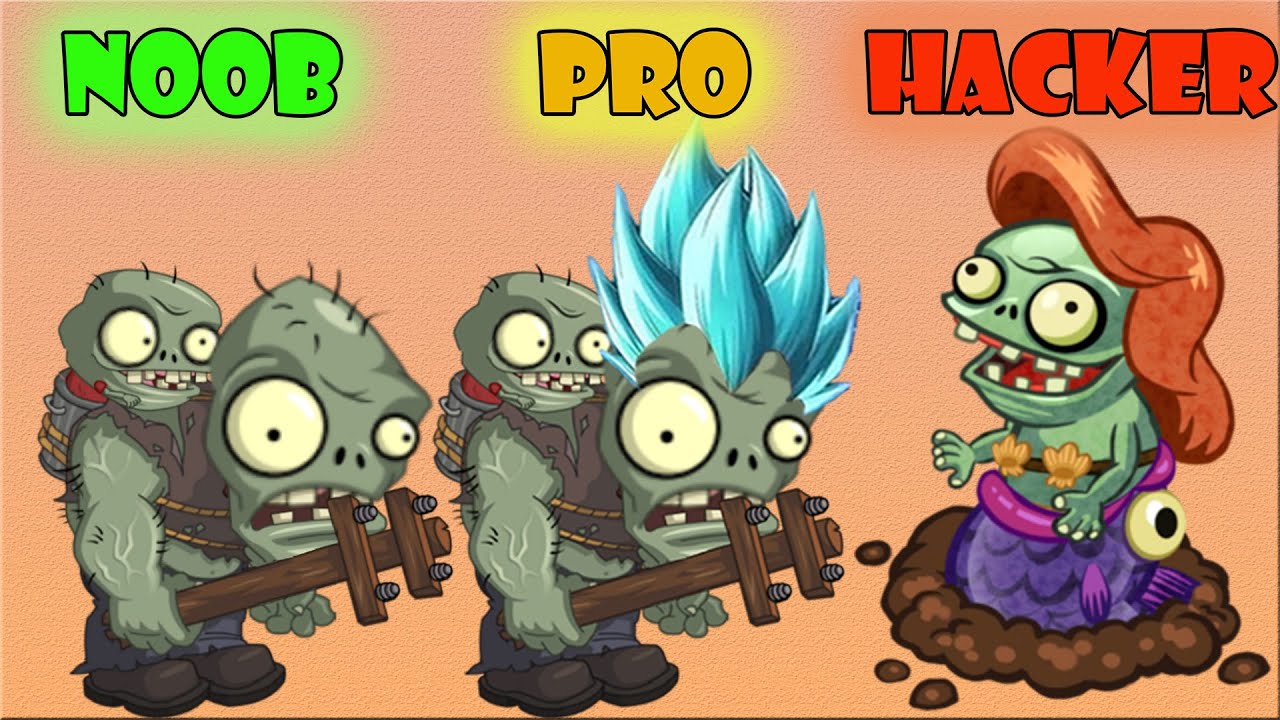 Pvz 2  Big Brainz Gargantuar Vs Gargantuar Noob Vs Pro Vs Hacker