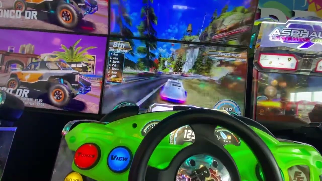 Me playing fast and furious arcade in Blackpool amusements in Blackpool 