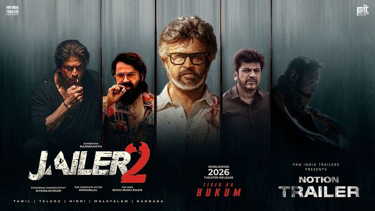 JAILER 2 - Notion Trailer | Rajinikanth | Mohanlal | Shah Rukh Khan | Shiva Rajkumar | Nelson | PIT