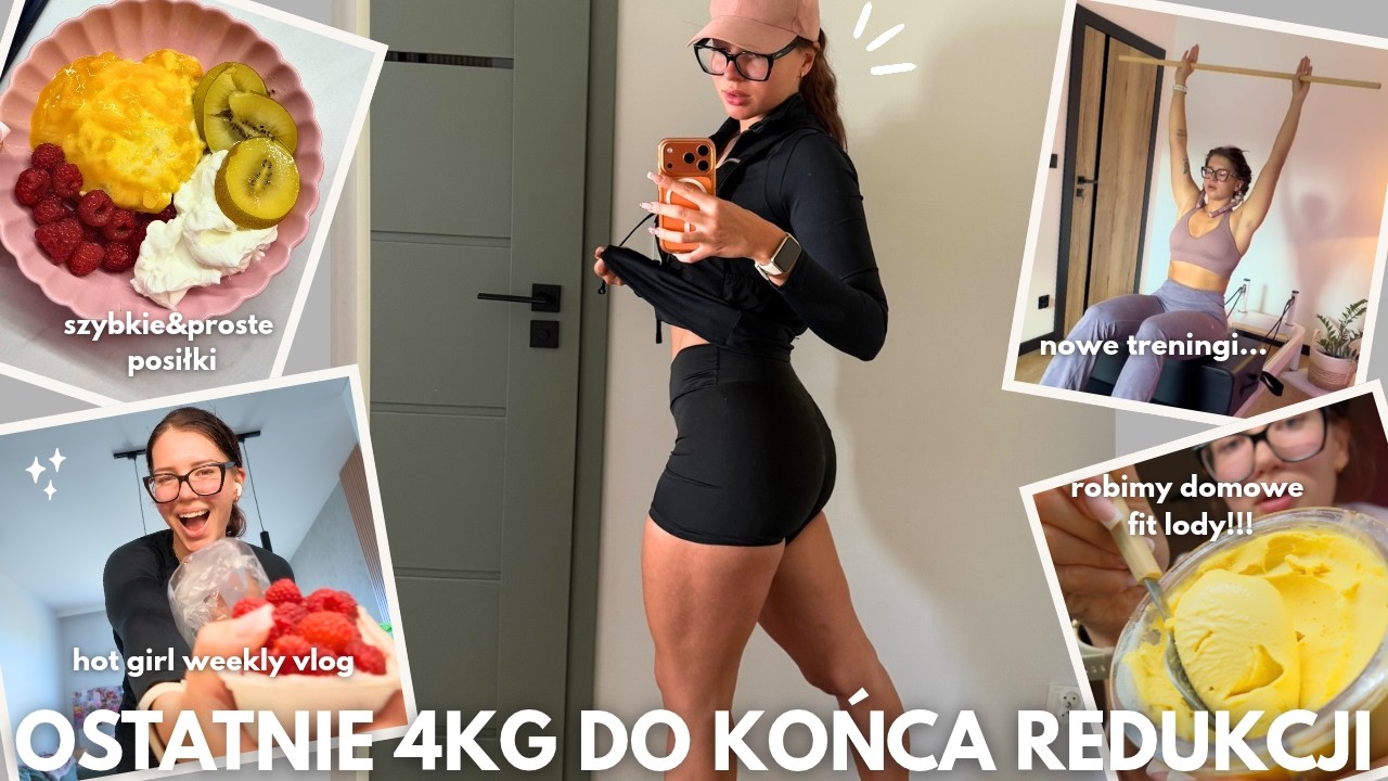 SCHUDNIJ ZE MNĄ ✨co jem na redukcji, nowe treningi, przepis na fit lody!