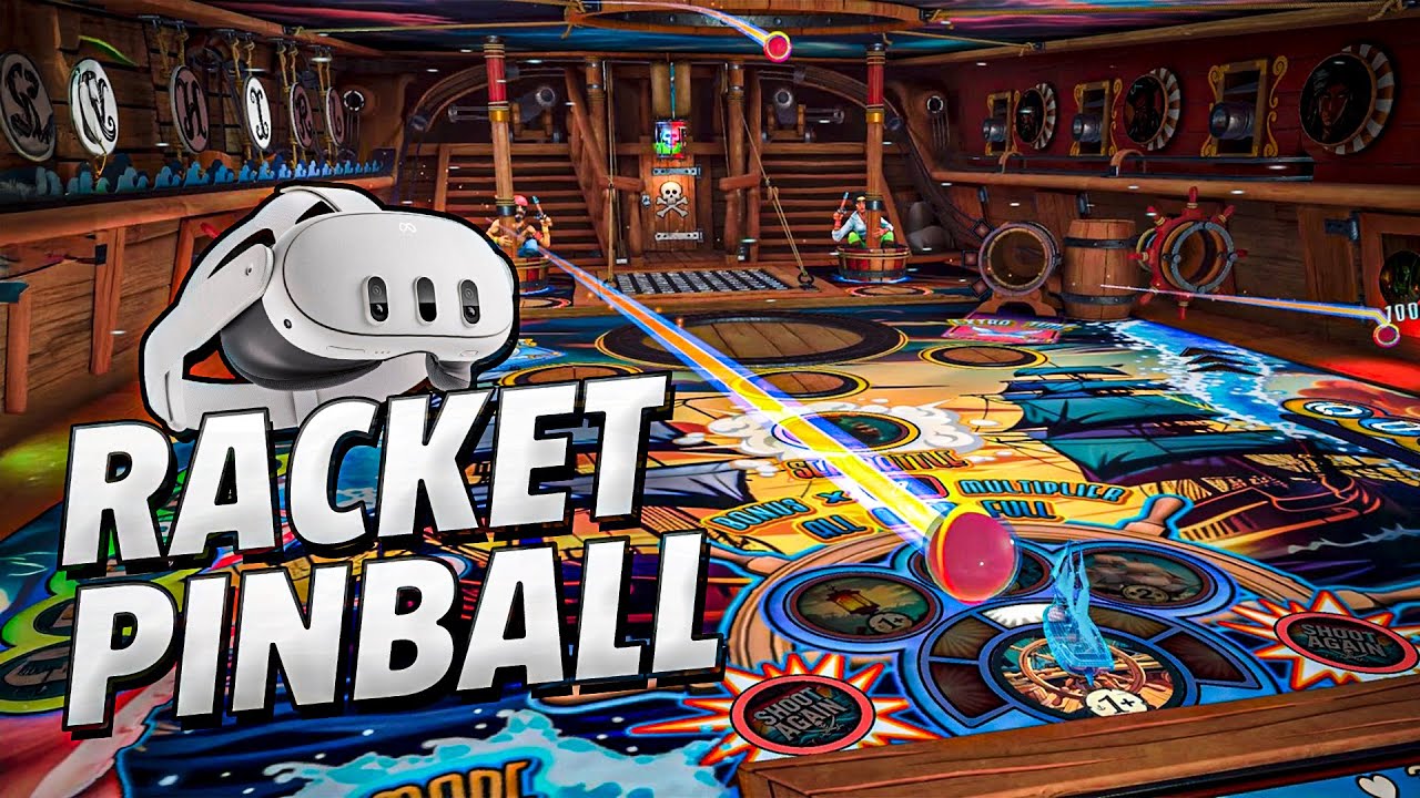 Racket Pinball - Meta Quest 3 Gameplay | First Minutes [No Commentary]