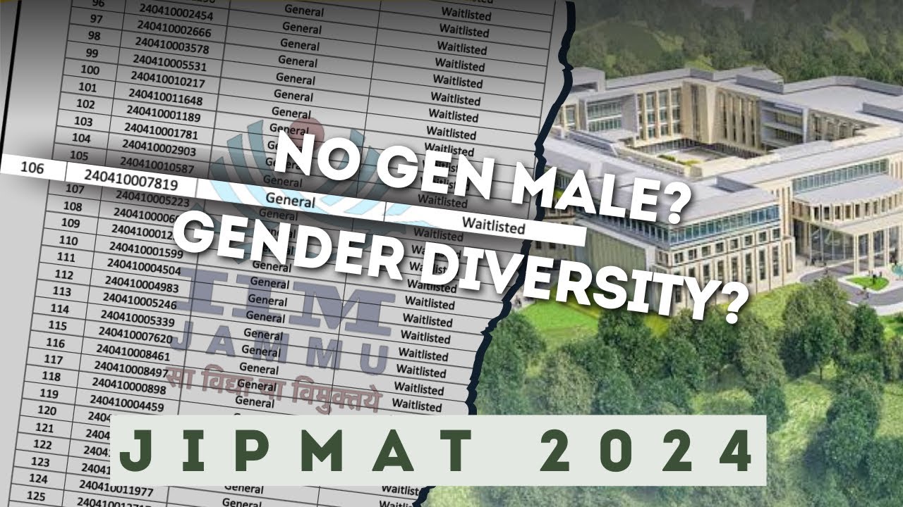 🚨 No General Male Selected at IIM Jammu IPM 2024? 🚨