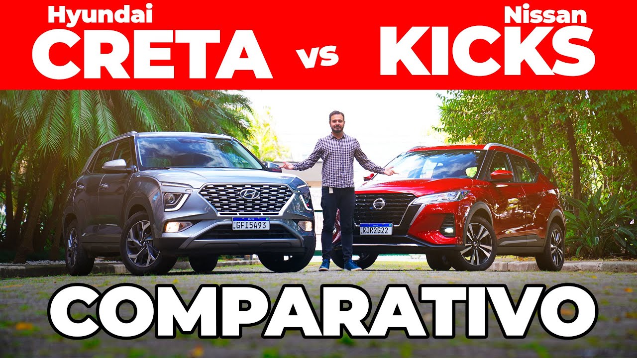 COMPARATIVO: HYUNDAI CRETA 1.0 TURBO VS NISSAN KICKS 1.6 FLEX