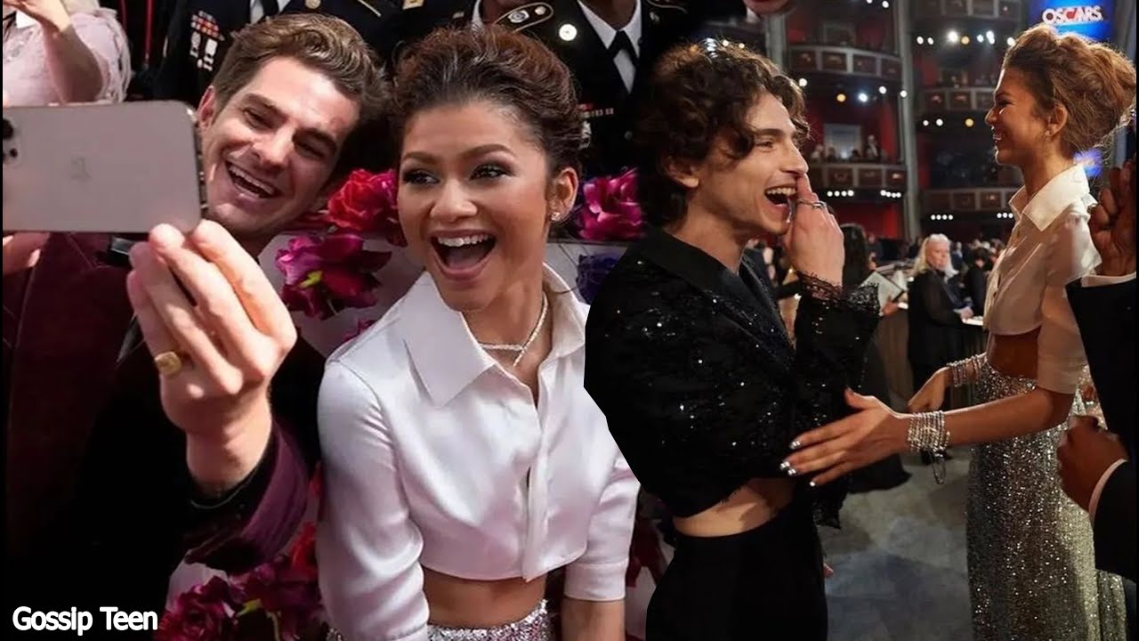 Así Fue El Reencuentro Entre Zendaya, Timothée Chalamet Y Andrew Garfield En Los Oscar 2022