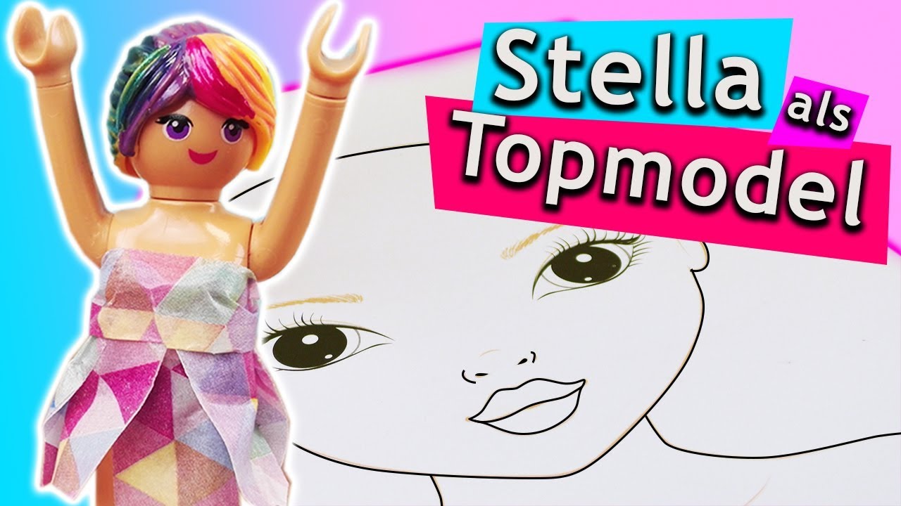 Topmodel Malen | Stella als Topmodel | Wie soll das nur aussehen! Playmobil Experiment