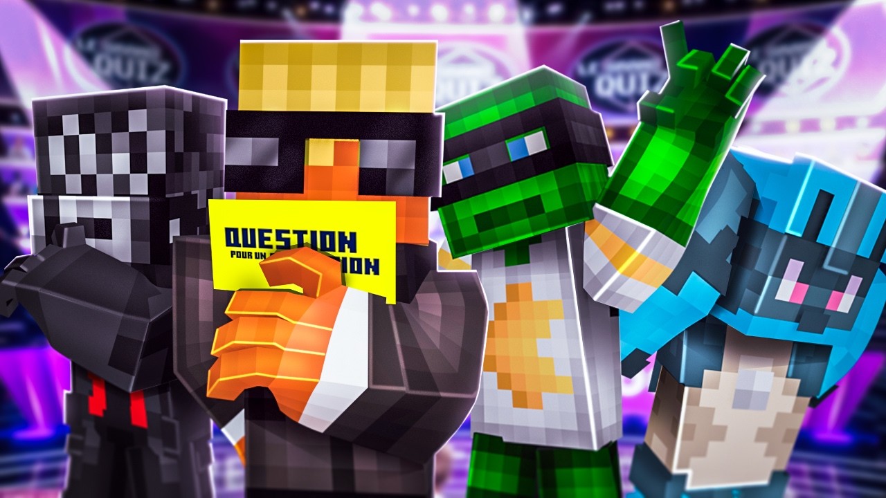 12 STREAMERS s'affrontent en CULTURE G&Eacute;N&Eacute;RALE sur Minecraft (Le Grand Quiz #3)