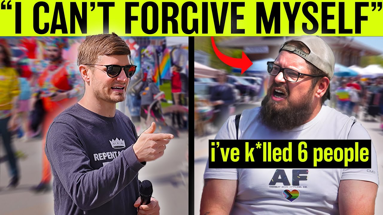 Veteran GETS REAL with Street Preacher at Pride Festival