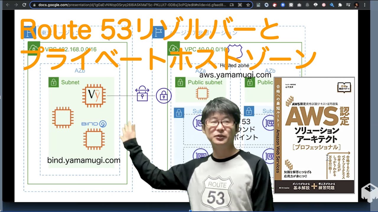 Route 53のプライベートホストゾーン、リゾルバーのデモ(AWS認定資格試験テキスト&問題集 AWS認定ソリューションアーキテクト - プロフェッショナル本のデモ)