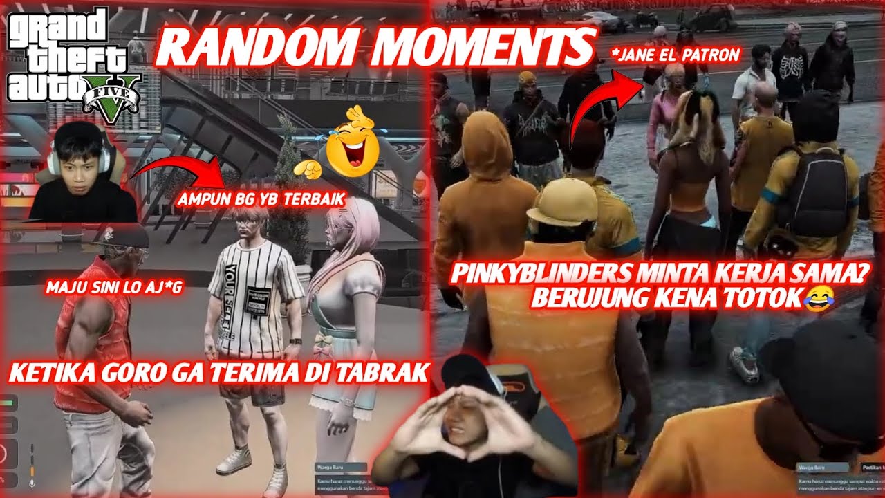 KETIKA GORO RIBUT SAMA WARGA BARU, TRICKSTER DI TOTOK MASSAL SAMA PINKYBLINDERS😂 - GTA 5 ROLEPLAY