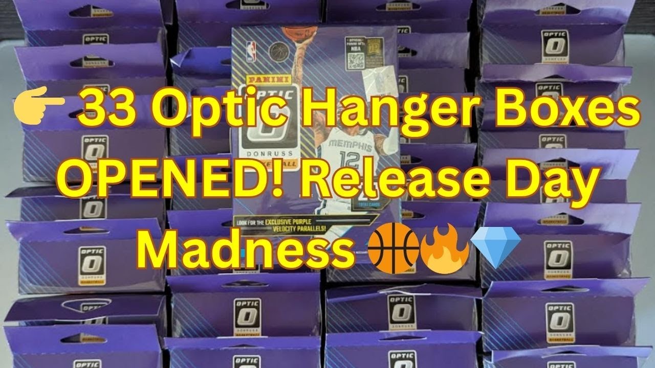 Открытие и обзор баскетбольной подвески Donruss Optic 33x 2024-25! 🏀 День релиза 💎