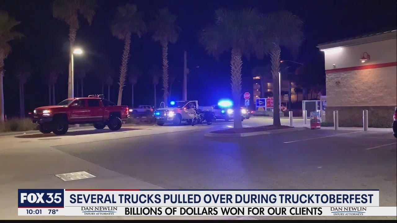 Several trucks pulled over during 'Trucktoberfest'