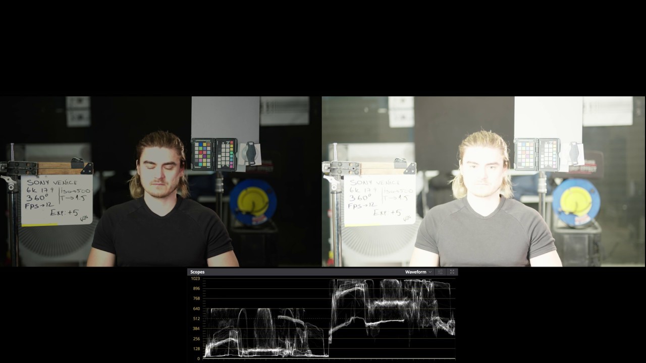X-OCN XT Codec - SONY VENICE 6 STOP UNDER AND OVER EXPOSE TEST