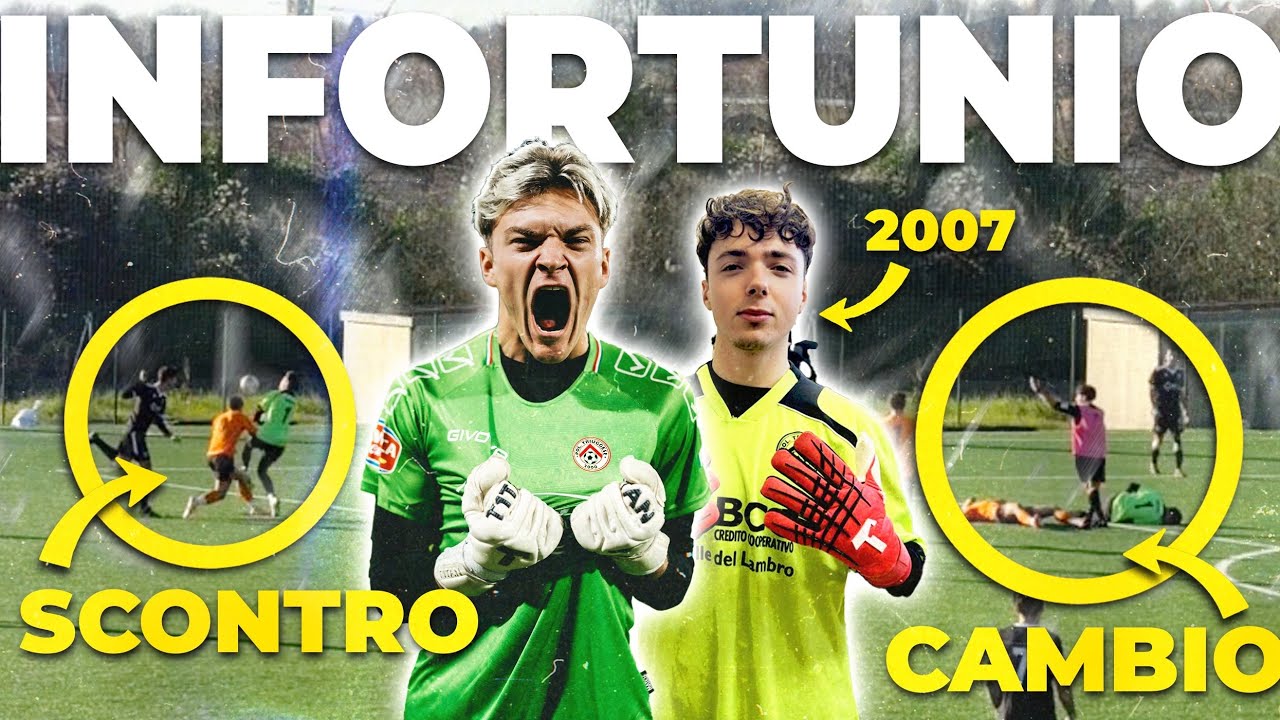 INFORTUNIO FOLLE dopo 5 min in SECONDA CATEGORIA |  ESORDIO del portiere 2007, starò fuori un mese..