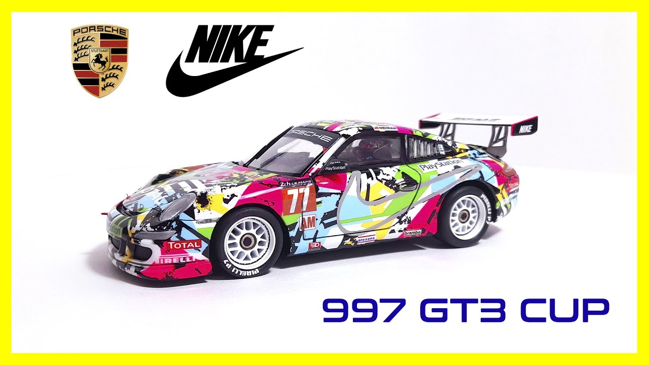 Porsche 911 (997) GT3 CUP - 1/32 Slot car Custom Paint