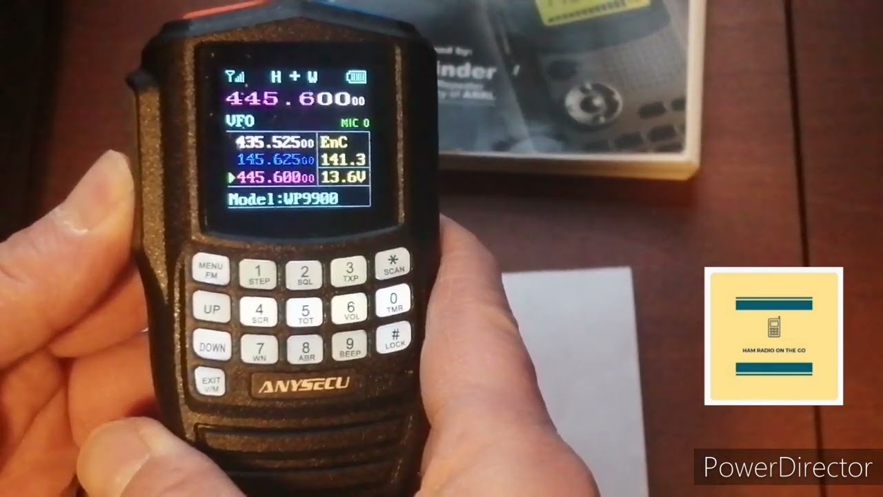 How to manually program an Anysecu WP-9900 & QYT KT-WP12 micro dual band VHF UHF FM radio 
