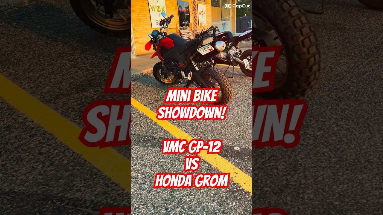 Mini Bike Showdown! VMC GP-12 vs Honda Grom &ldquo;Mini Africa Single&rdquo; Adventure Bike #minibike #minigp