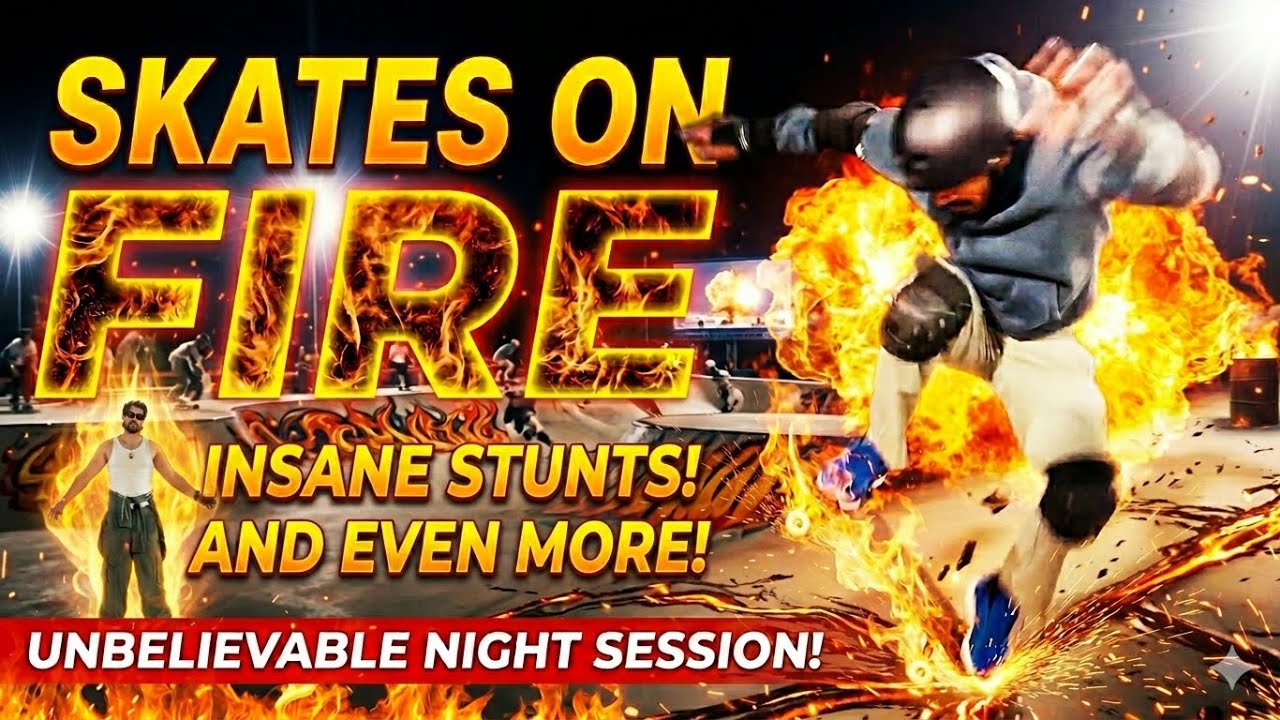 Skates on Fire (skateboard ground scenes)