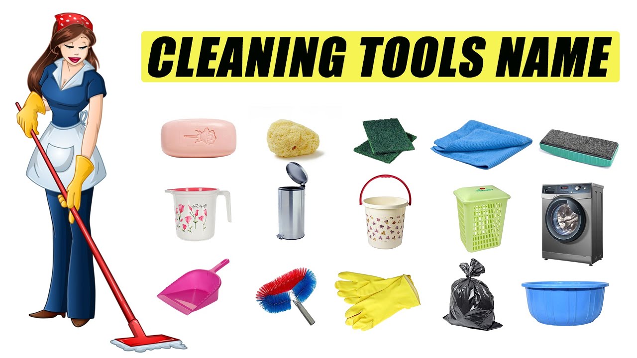 Cleaning Tools Name In English Hindi || Cleaning Tools For Home || House Cleaning Things || 2023