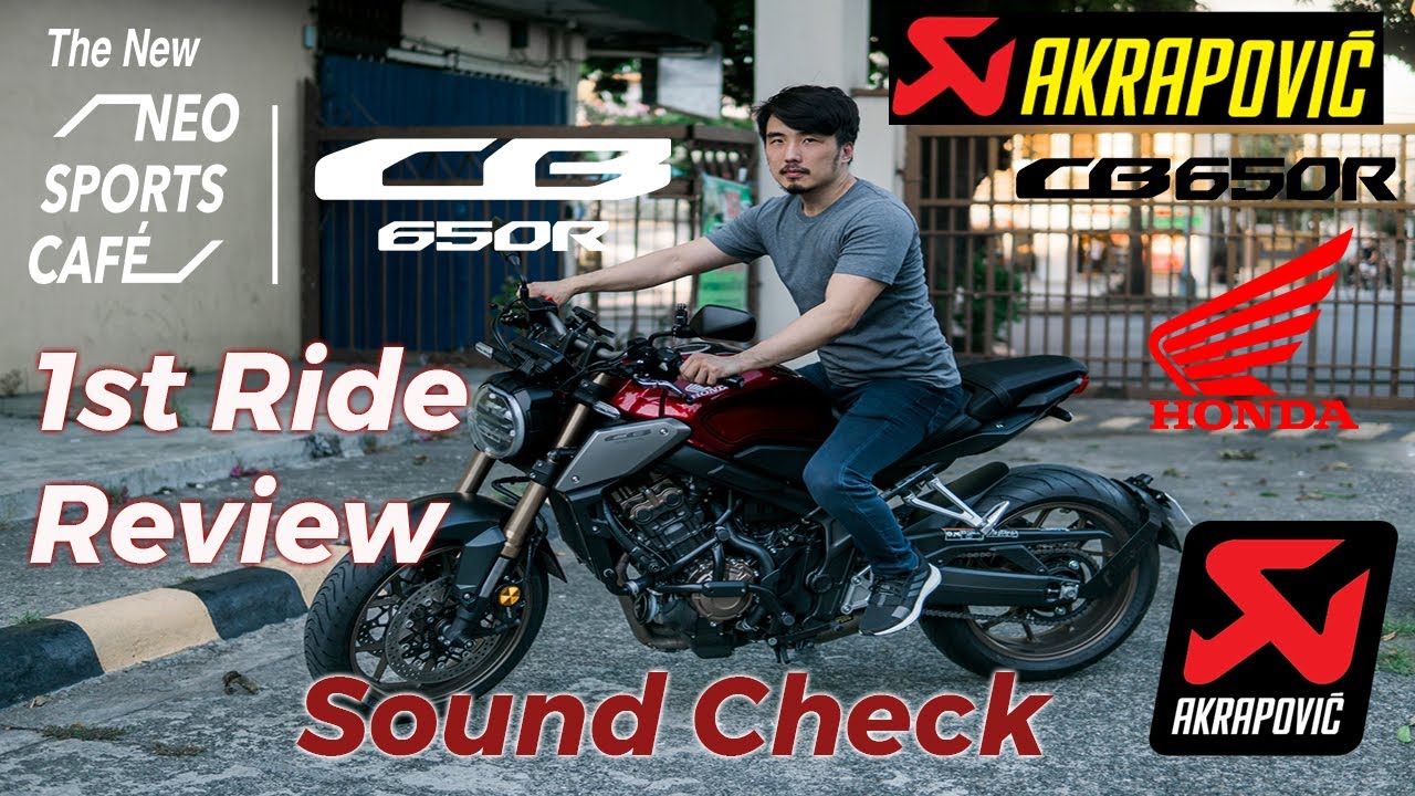 Honda CB650R review & sound check of Akrapovic full system