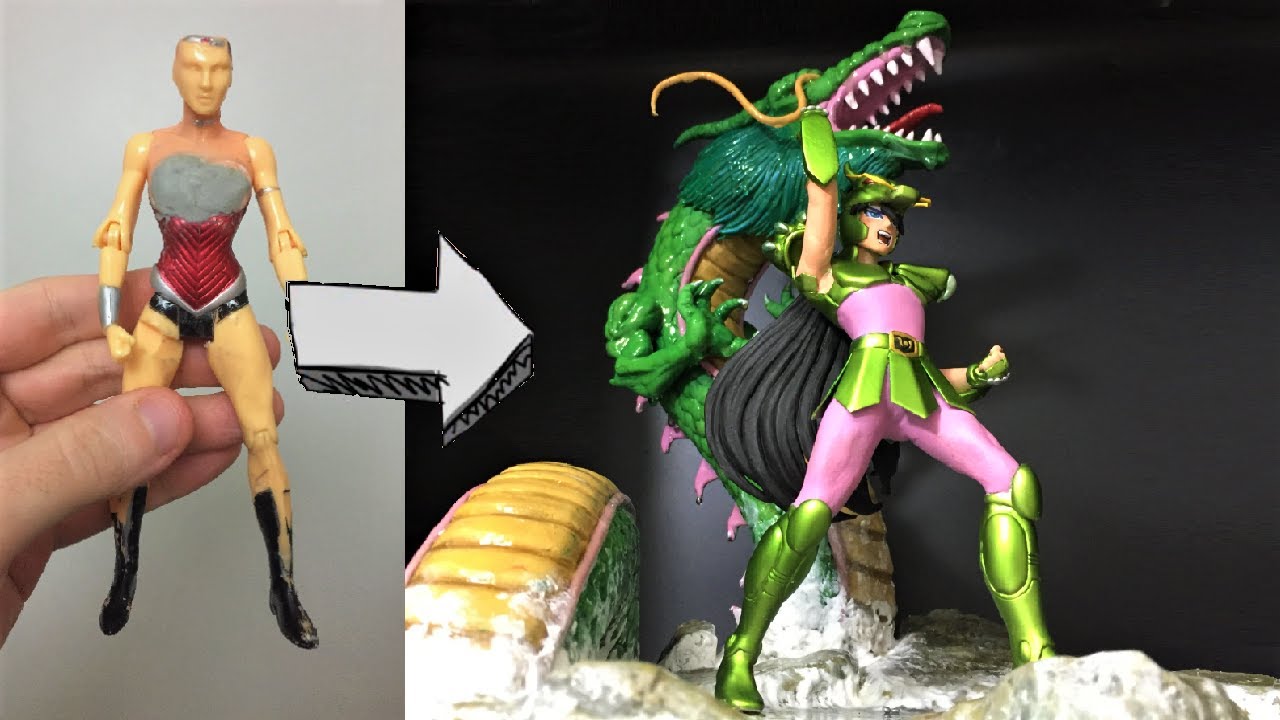 TRANSFORMANDO BONECO DE CAMELÔ NO SHIRYU DE DRAGÃO (CAVALEIROS DO ZODÍACO) TOY MAKEOVER Buraco Nerd