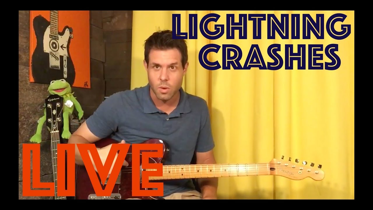 Урок игры на гитаре: как играть Lightning Crashes вживую