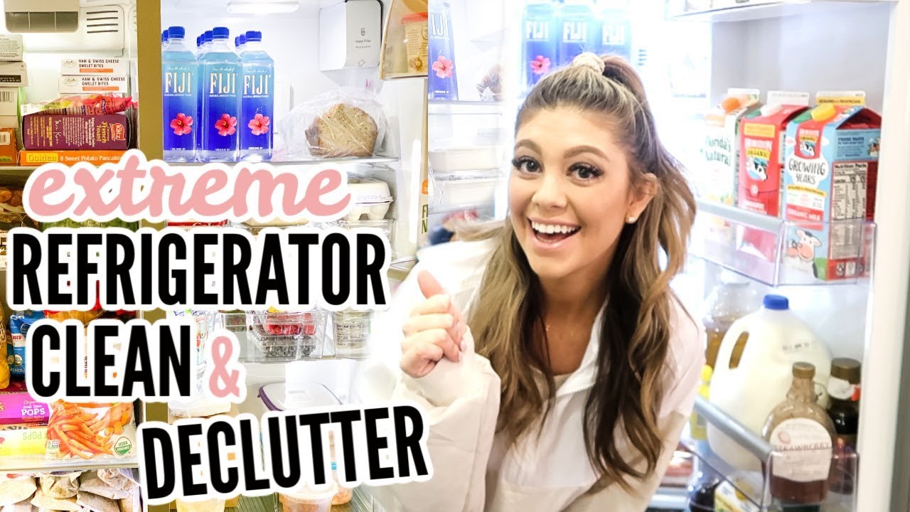 EXTREME FRIDGE ORGANIZATION + DECLUTTER! | OMG THIS WAS BAD 😱