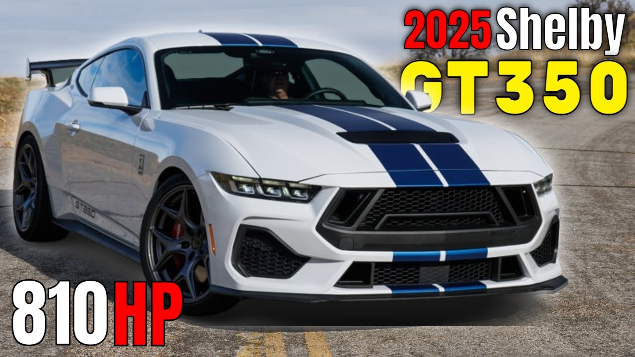 2025 Shelby GT350 and GT350R Mustang Comes With 810 Horsepower