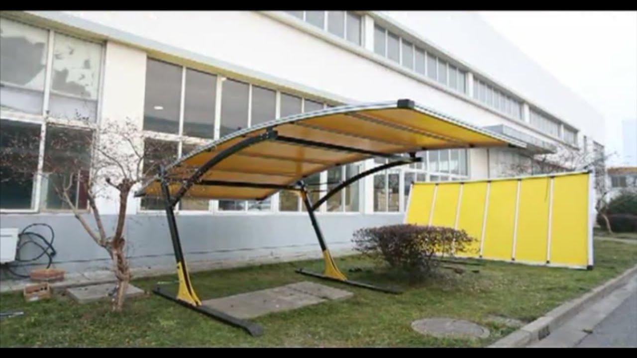 Carport, Patio Awning, Boat Parking, Backyard Shade 19.7 ft x 10 ft Arched Canopy Install Video