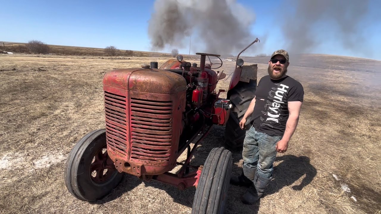 First start of the year 1950 wd9 gas start deisel