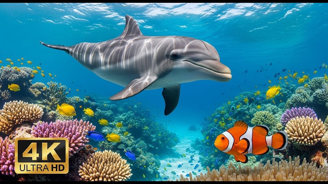 🌊 Underwater Paradise 4K – Beautiful Aquarium Fish with Relaxing Music for Sleep & Stress Relief