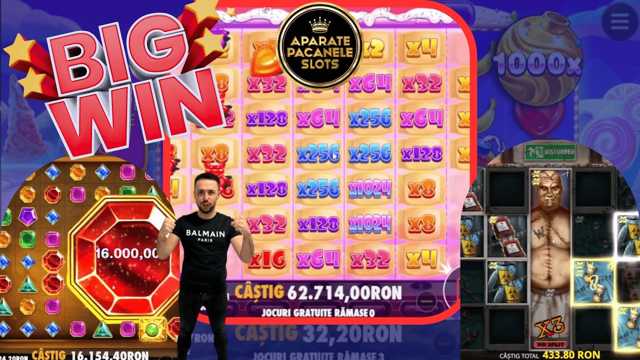 CEL MAI MARE CASTIG LA SUGAR RUSH 1000 DIN ROMANIA! + SWEET BONANZA, GEMS SI DISTURBED!☑️#bigwin