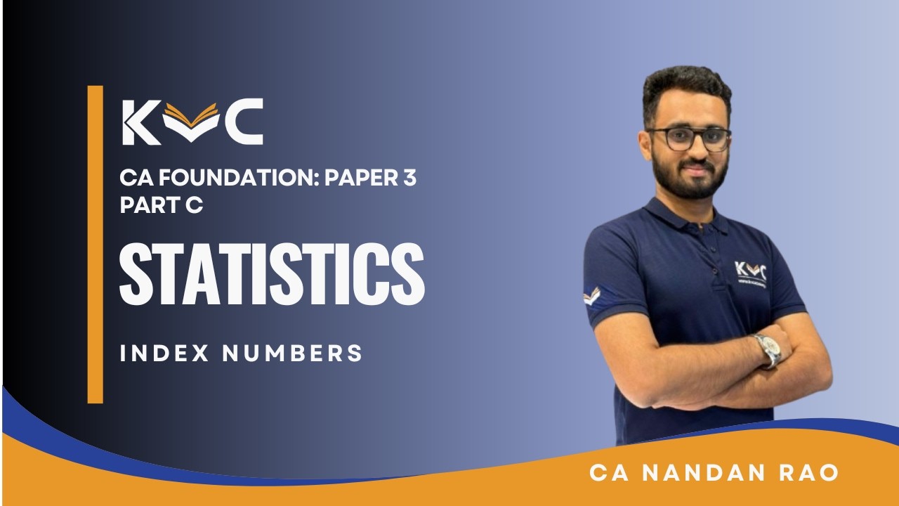 CA Foundation Statistics | Index Numbers | By CA Nandan Rao