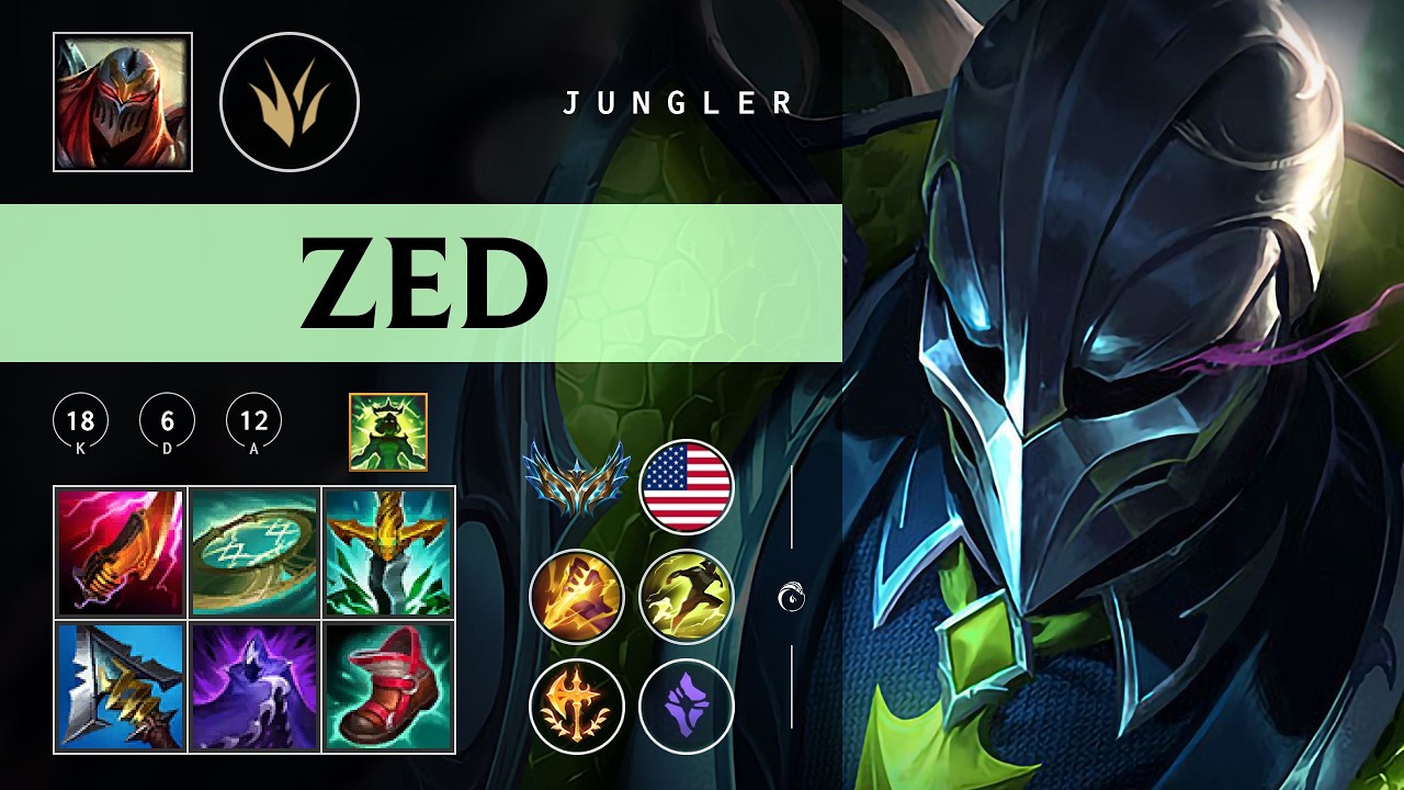 Zed Jungle vs Kindred - NA Challenger Patch 26.05