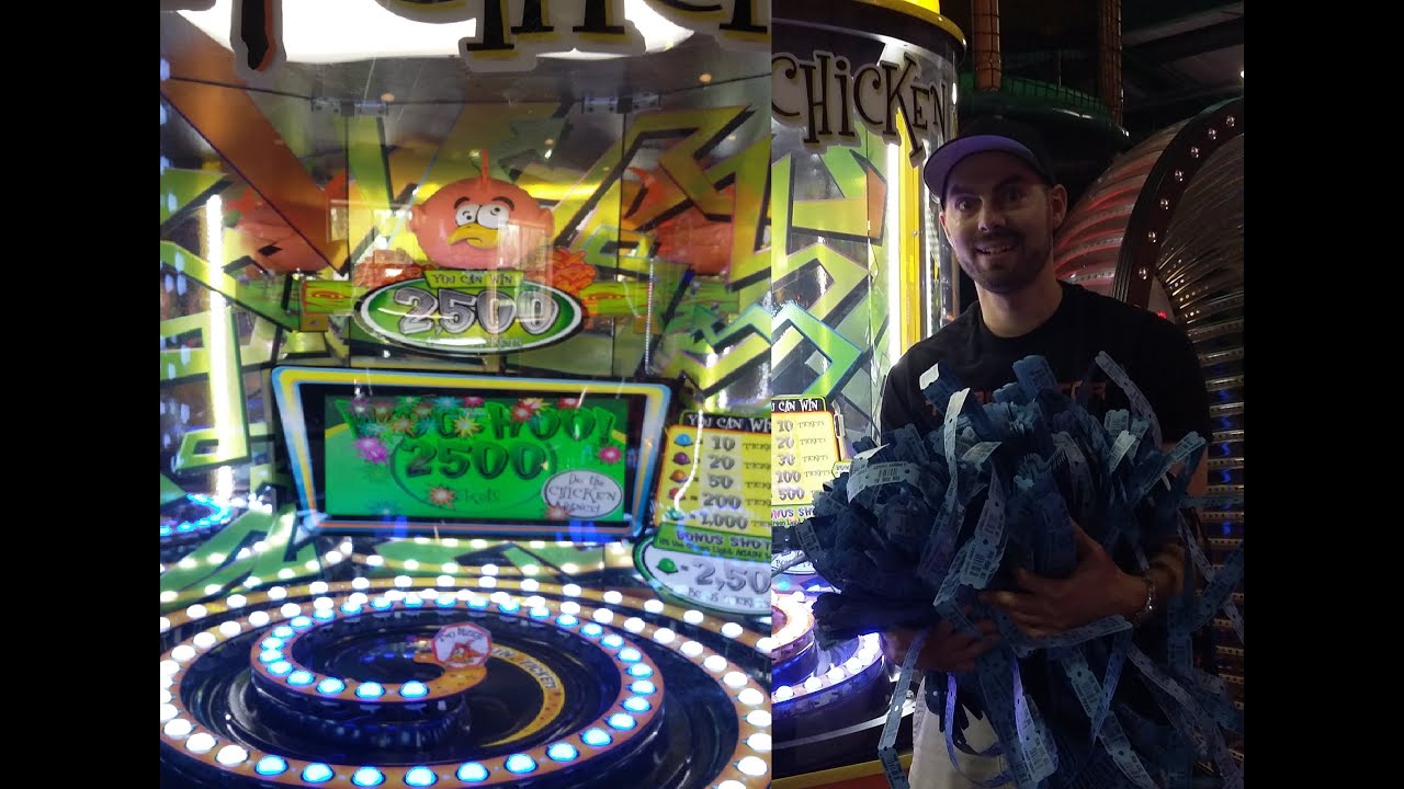 Dizzy Chicken Green 2500 Ticket Jackpot Win! & Lots of Tickets! ArcadeJackpotPro