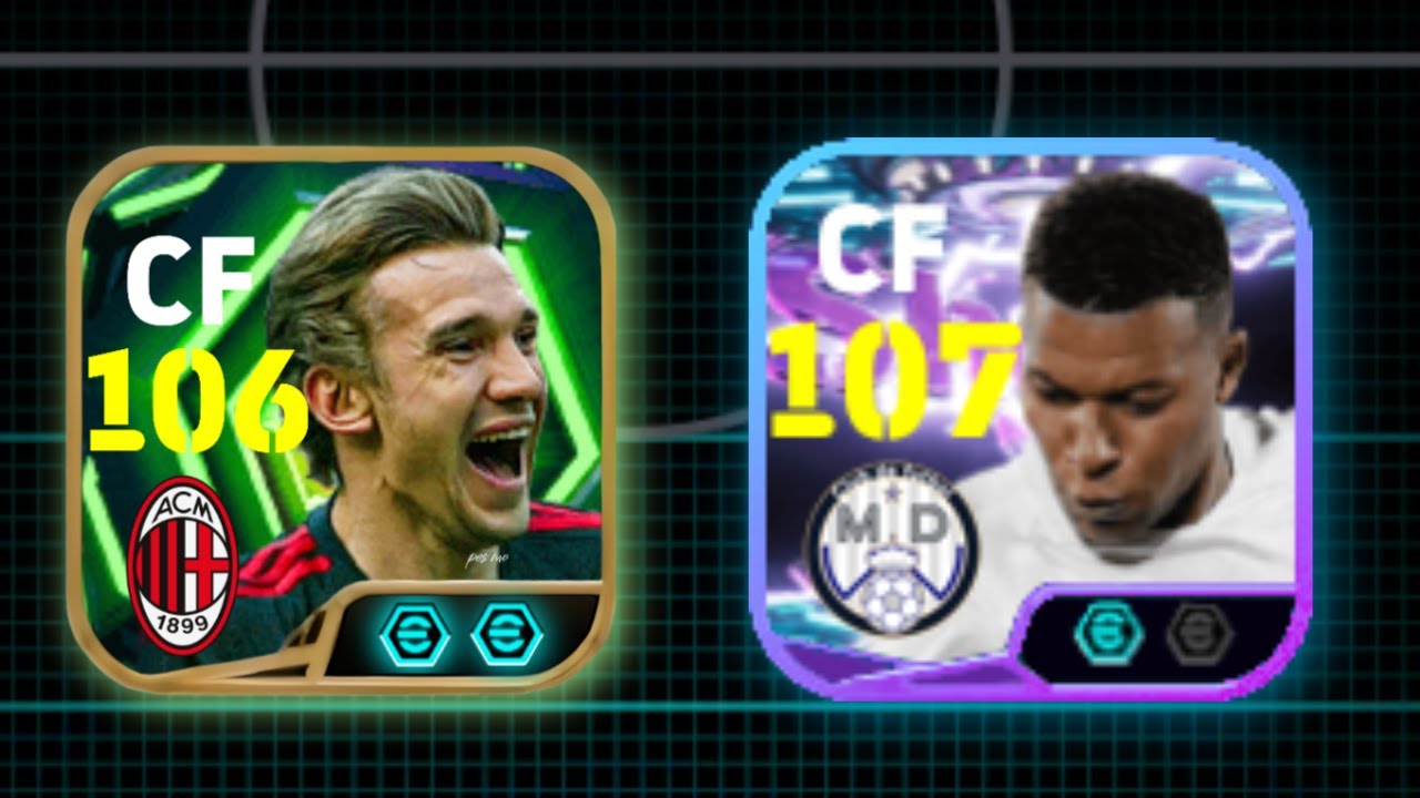 تجربة افضل رؤوس حربه شيفتشينكو106 و مبابي107😳🔥 ايفوتبول2026 موبايل