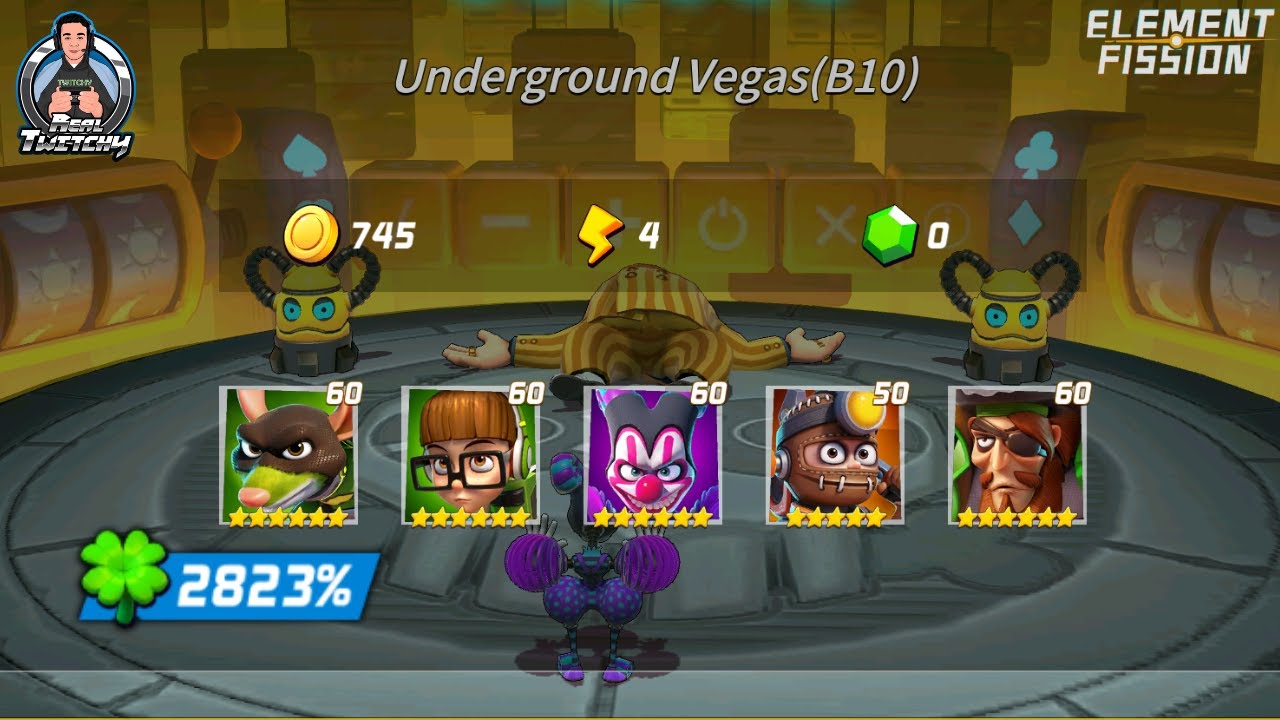 BEST Underground Vegas Stage 10 Team in Element Fission